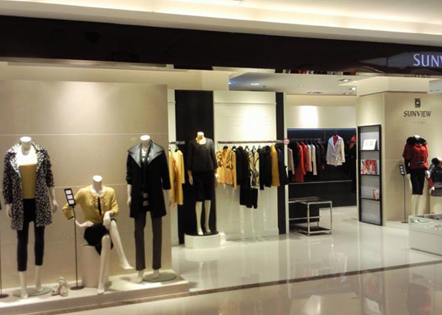 服裝展櫃效果展示