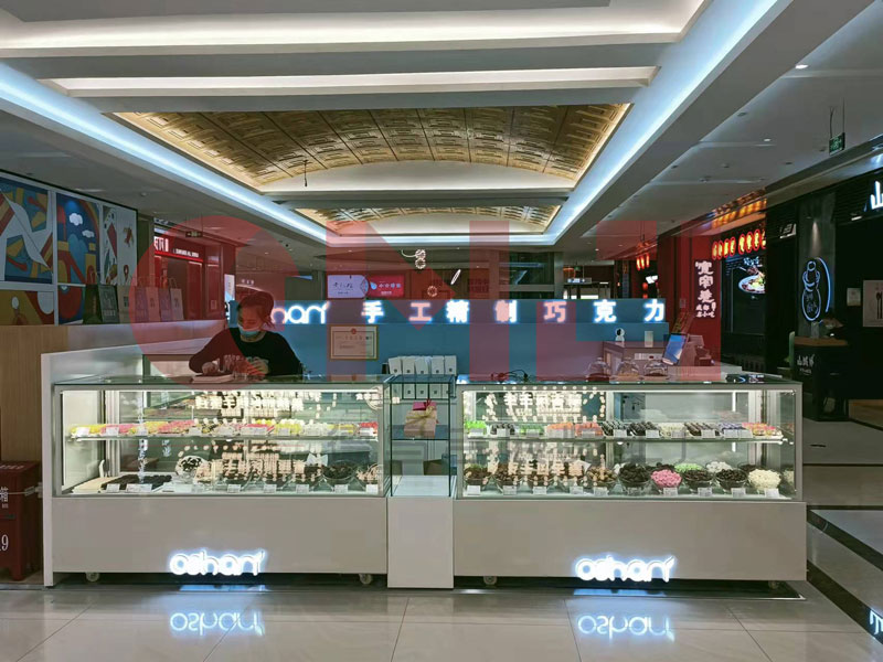 奧莎莉巧克力展示櫃案例
